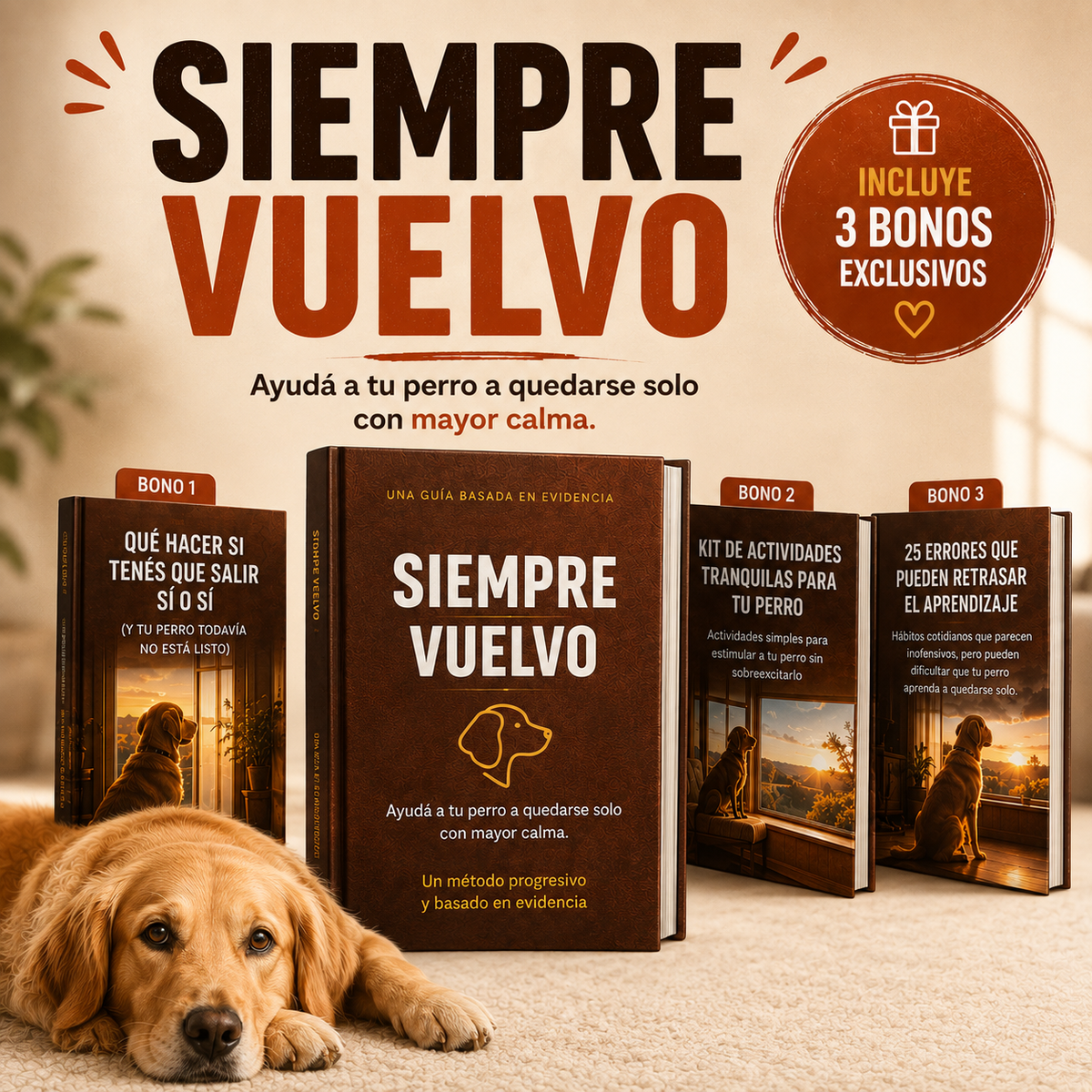 Siempre Vuelvo | Dejá a tu perro solo con calma y recuperá tu libertad